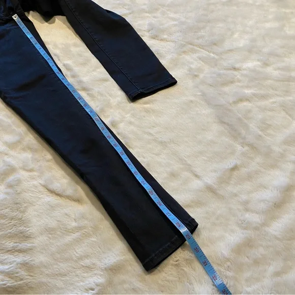 (27) Levi’s 711 Skinny Mid-Rise Jeans Black Distressed Midrise Slim Fit - Picture 7 of 12